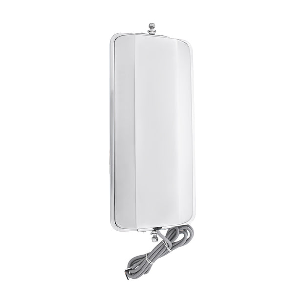 7" X 16" 430 Stainless Steel West Coast Style Mirror - Heated