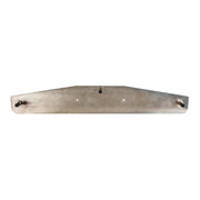 4" x 24" Chrome Bottom Mud Flap Weight With Oval Mexico Flag Emblem
