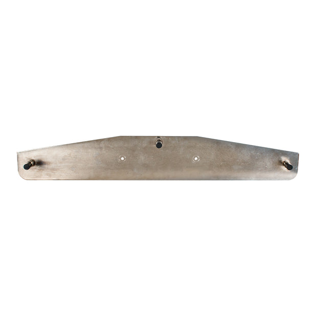 4" x 24" Chrome Bottom Mud Flap Weight With Oval Mexico Flag Emblem