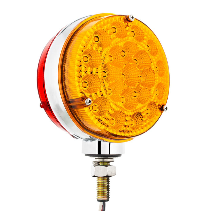 42 LED Reflector Double Face Competition Series Turn Signal Light-Amber &amp; Red LED/Lens