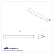 430 Stainless Steel Quarter Fender 2" Tube Bracket With Hardware