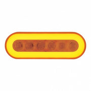 22 LED 6" Oval GloLight Bar Kit (Turn Signal) - Amber LED/Amber Lens (Each)