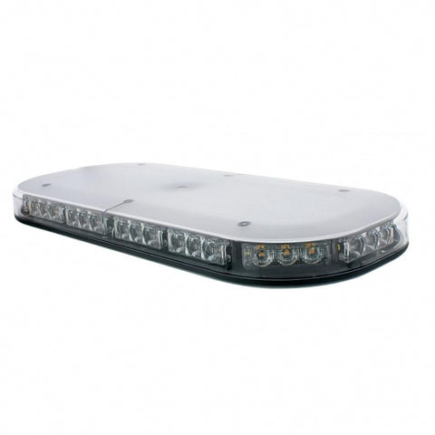 42 High Power LED Micro Warning Light Bar With Clear Lens - Magnet Mount