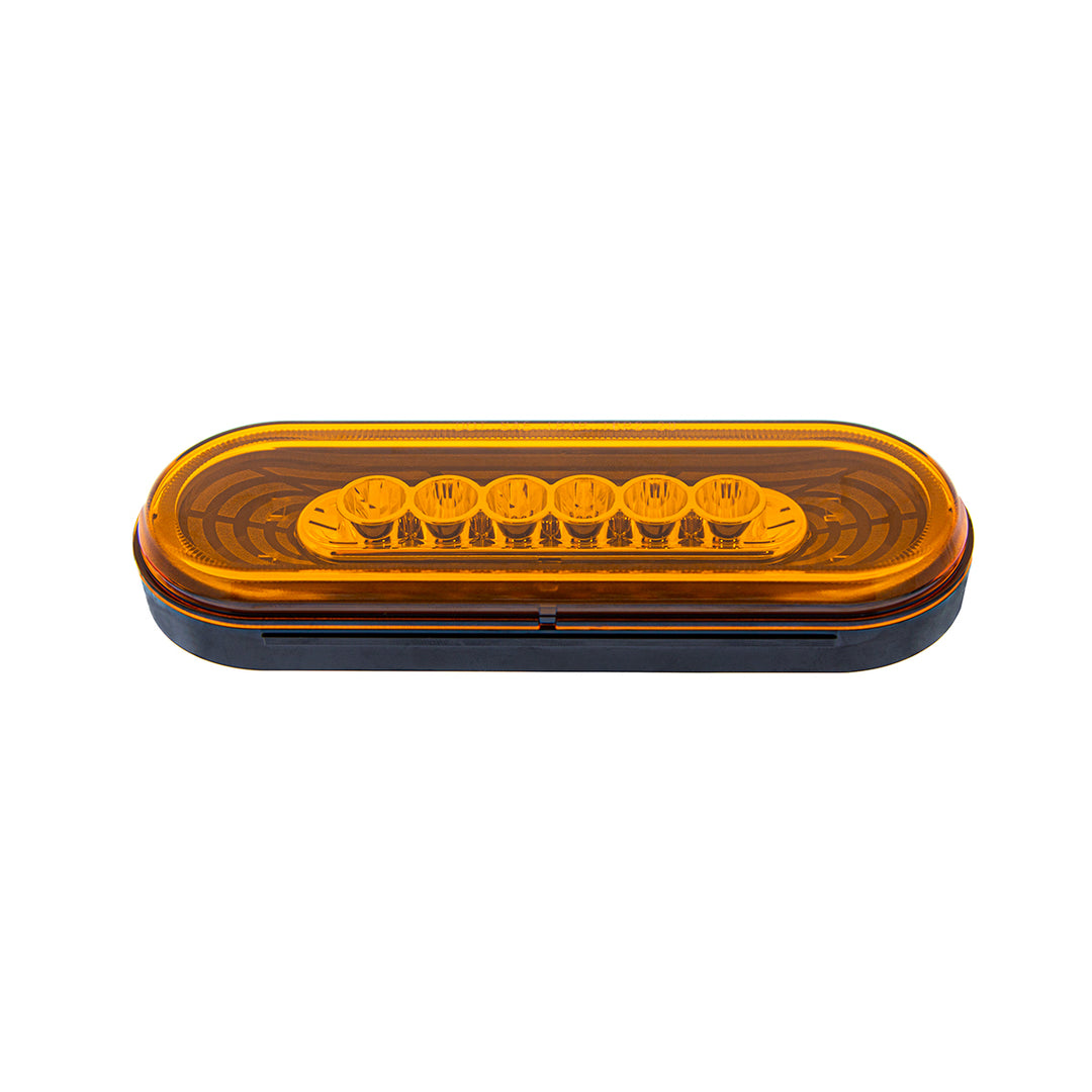 22 LED 6" Oval Abyss Light (Turn Signal) - Amber LED/Amber Lens