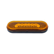 22 LED 6" Oval Abyss Light (Turn Signal) - Amber LED/Amber Lens