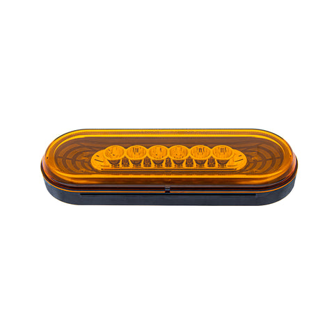22 LED 6" Oval Abyss Light (Turn Signal) - Amber LED/Amber Lens