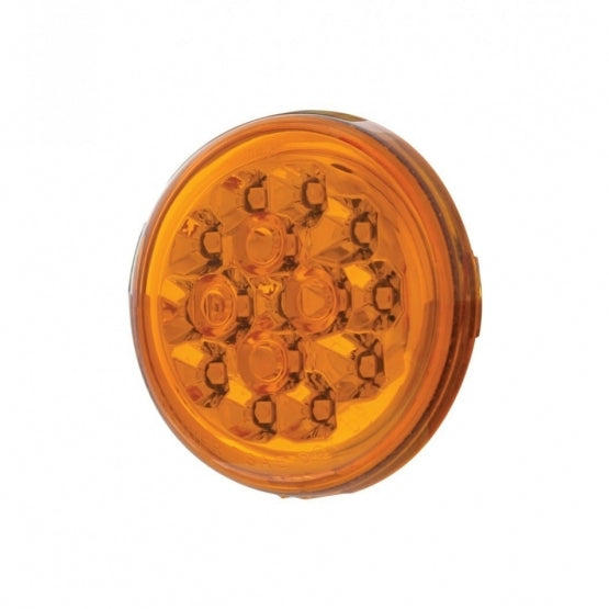15 LED 2-3/8" Turn Signal Light For Harley Motorcycle- Amber LED/Amber Lens