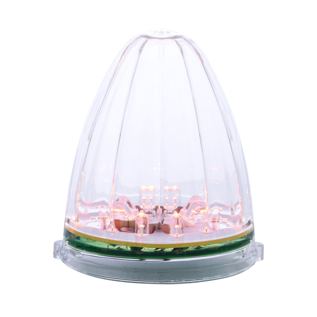 19 LED Watermelon Grakon 1000 Cab Light - Amber LED/Clear Lens