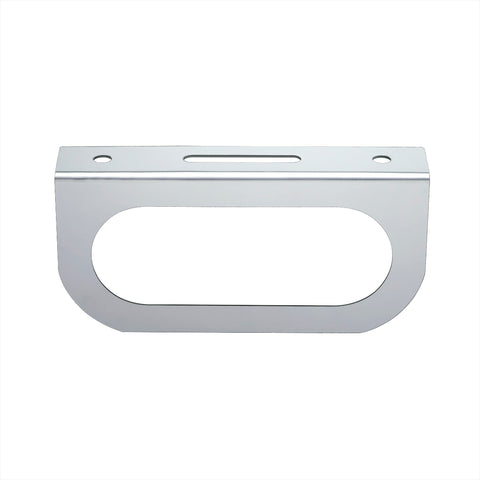Stainless Light Bracket With Single Oval Light Cutout