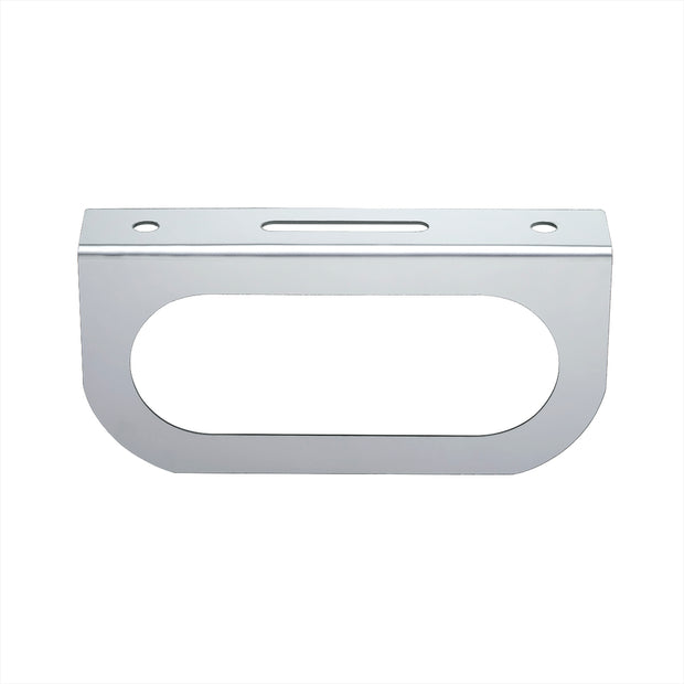 Stainless Light Bracket With Single Oval Light Cutout