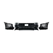 Complete 3-Piece Front Bumper Set Without Fog Light Hole For 2008-2017 Freightliner Cascadia