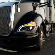 Blackout 8 LED Projection Headlight For 2013-2021 Kenworth T680-Driver