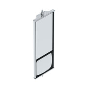 6" X 16" 430 Stainless Steel West Coast Mirror With Convex Lower Mirror - Non Heated