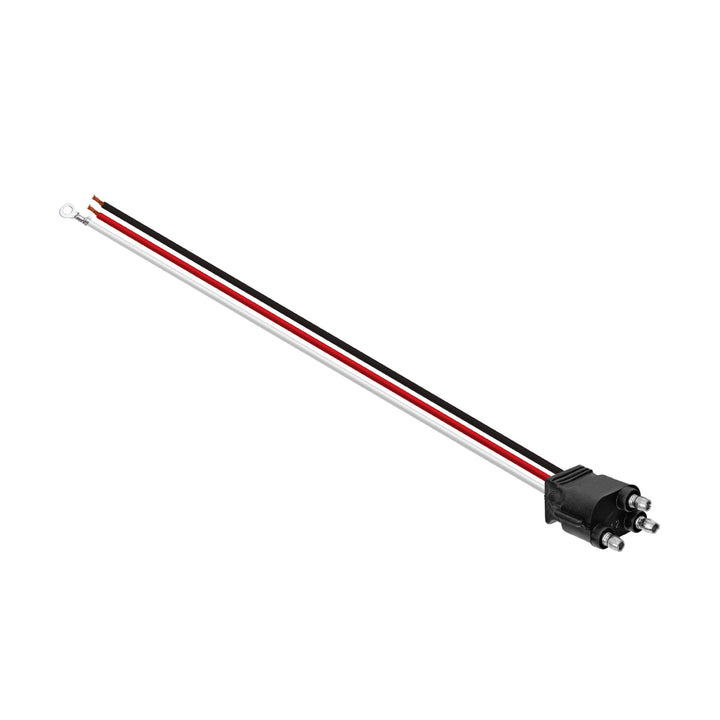 3 Wire Pigtail With 3 Prong Straight Plug - 12" Lead (Retail) United Pacific 34212P