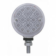 15 LED 3" Reflector Single Face Light - Amber LED/Clear Lens