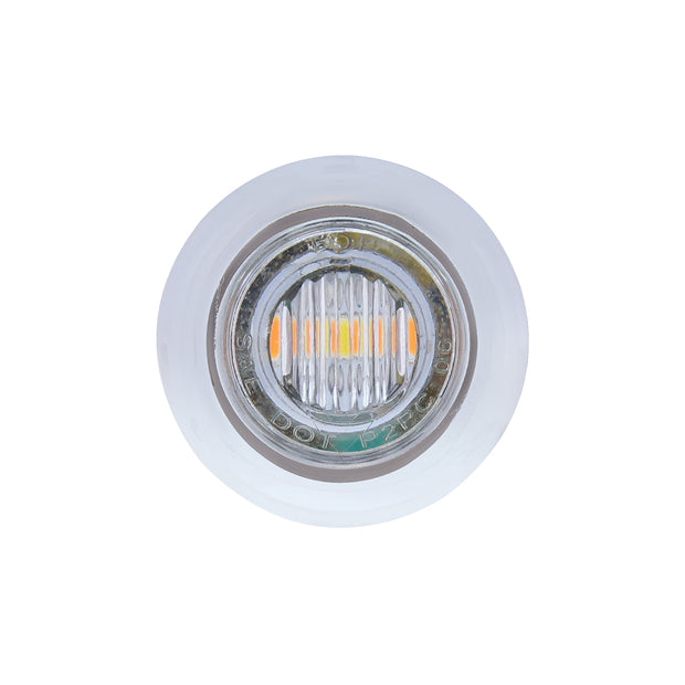 3 LED 3/4" Mini Double Fury Light (Clearance/Marker) - Amber LED/White LED