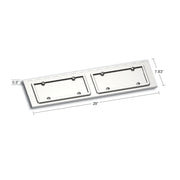 Stainless Dual License Plate / Swing Plate For All Peterbilt Models