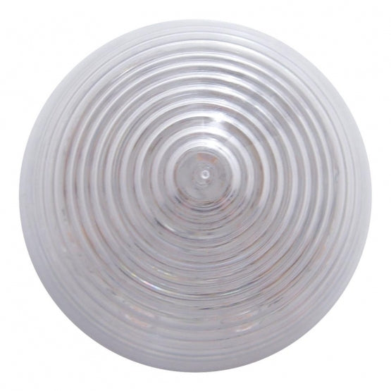 13 LED 2-1/2" Round Beehive Light (Clearance/Marker) - Red LED/Clear Lens