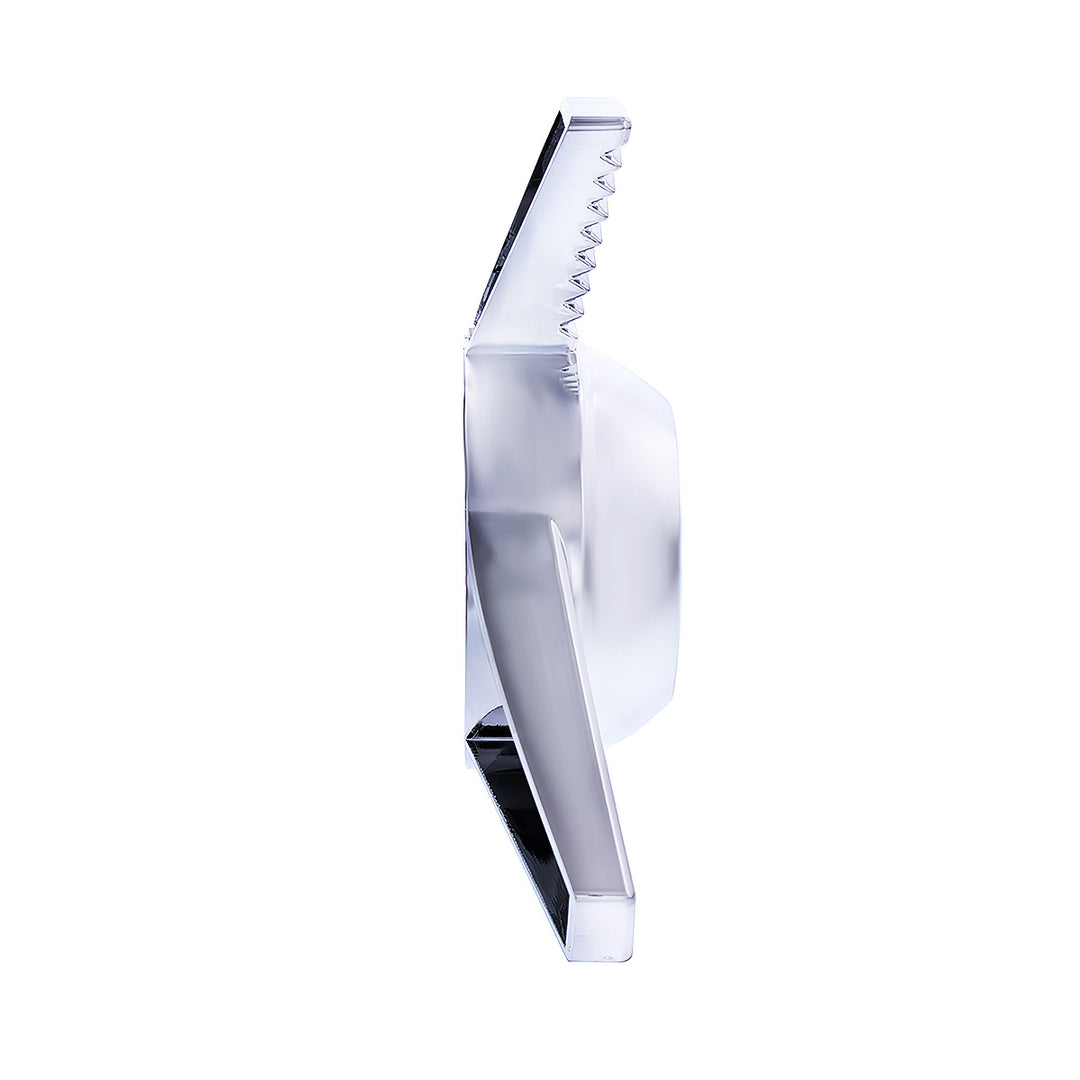Chrome Plastic 3 Bar Left Swing Hubcap Spinner Only