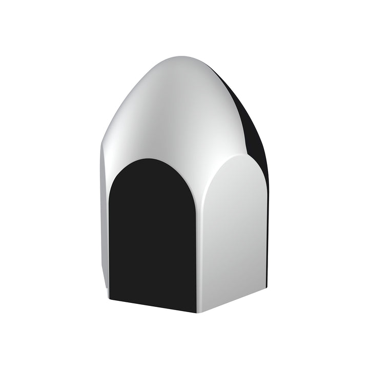 15/16" X 1 5/8" Chrome Plastic Bullet Nut Cover - Push-On