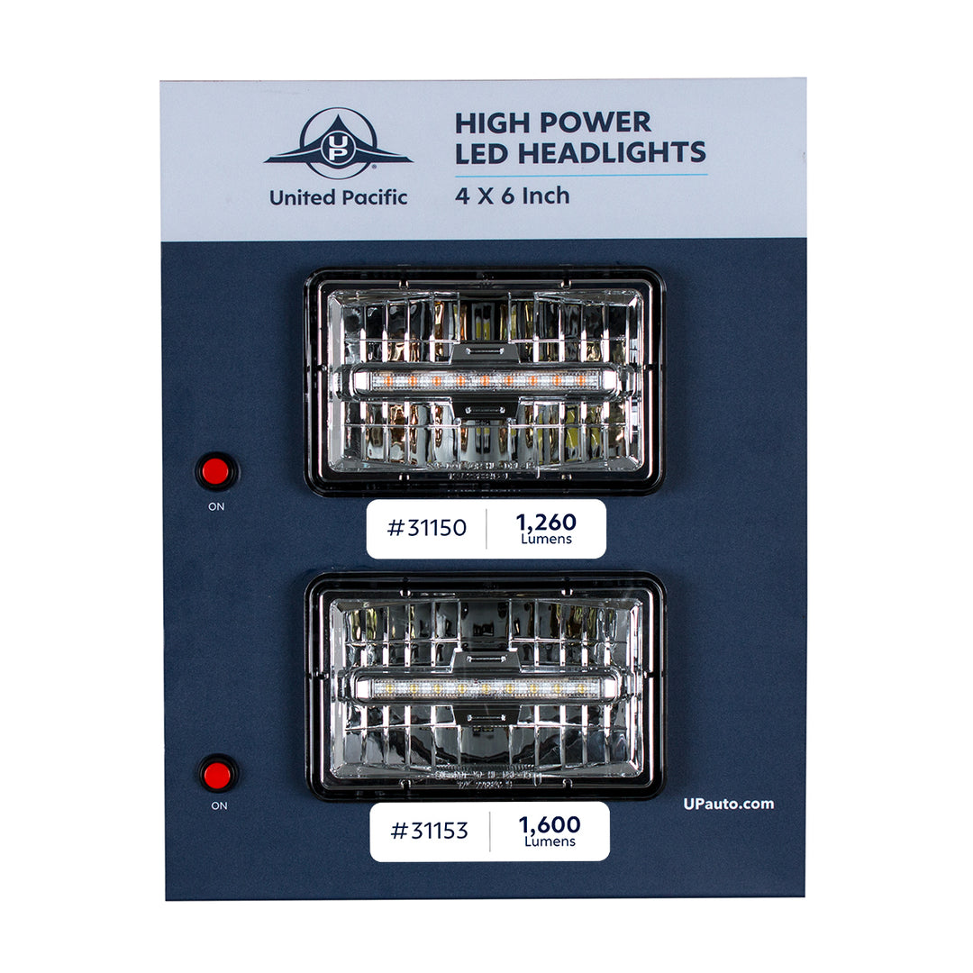 Display For 4" X 6" Lights - High/Low Beam