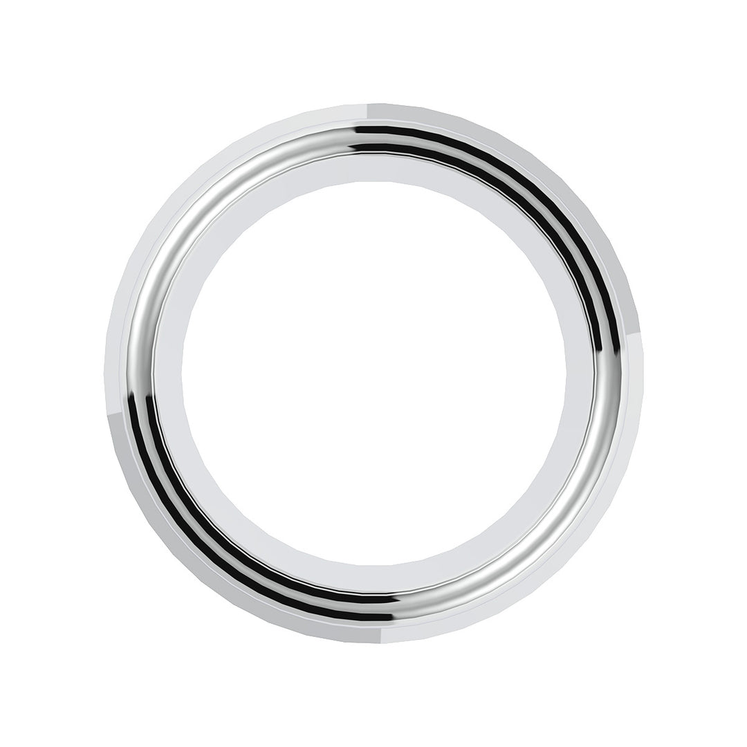 Chrome Steel Small Gauge Bezel For 2005 &amp; Older Kenworth And Peterbilt