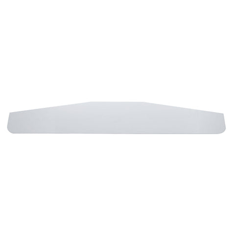 3" X 14" Chrome Standard Bottom Mud Flap Plate - Welded Stud