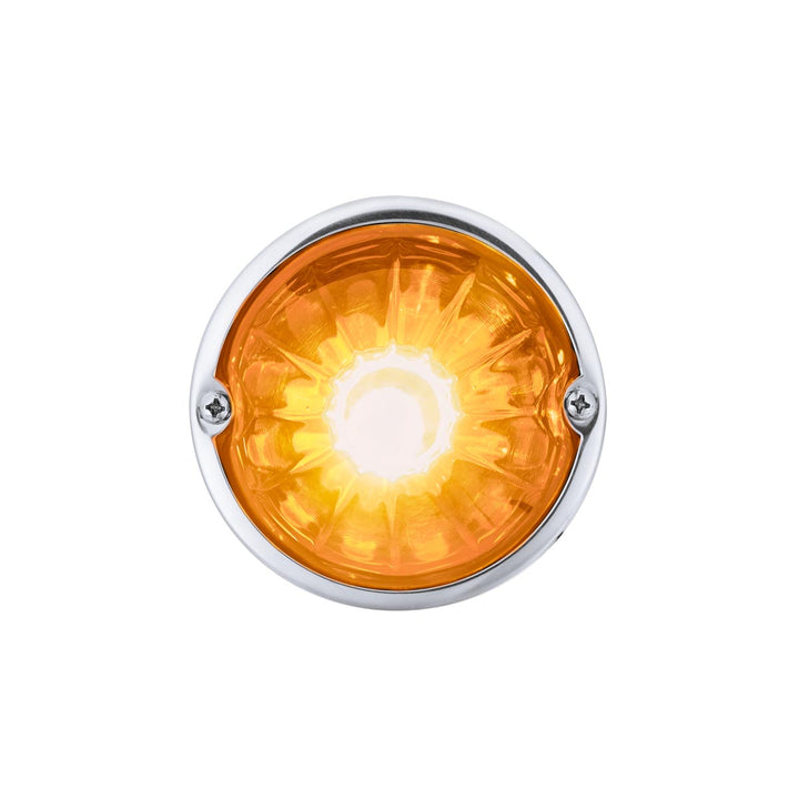 Glass Watermelon Light Kit With LED Light-Amber LED/Dark Amber Lens