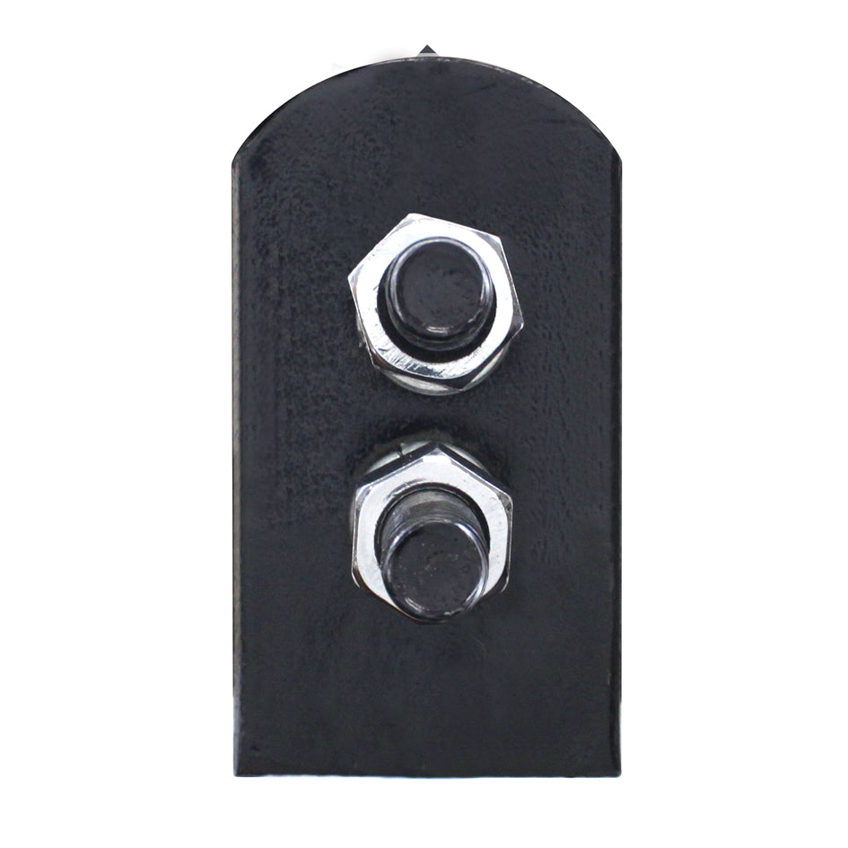 30" Black Heavy Duty Mud Flap Hangers - 1-1/8" Bolt Pattern (Pair)