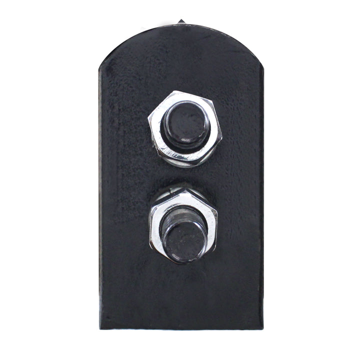 30" Black Heavy Duty Mud Flap Hangers - 1-1/8" Bolt Pattern (Pair)