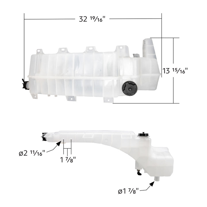 Pressurized Coolant Reservoir &amp; Coolant Level Sensor For 2008-2017 Volvo VNL/VNM