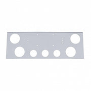 Stainless Steel Rear Center Light Panel With Four 4" Light Cutouts & Three 2-1/2" Light Cutouts