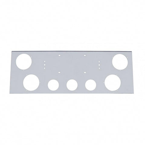 Stainless Steel Rear Center Light Panel With Four 4" Light Cutouts & Three 2-1/2" Light Cutouts
