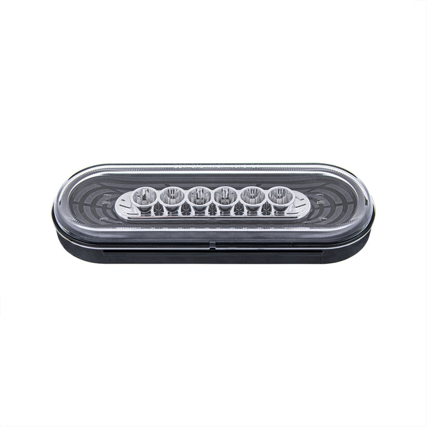 22 LED 6" Oval Abyss Light (Turn Signal) - Amber LED/Clear Lens
