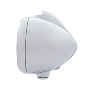 Stainless Steel Guide 682-C Headlight H4 With White LED & Dual Mode LED Signal - Clear Lens