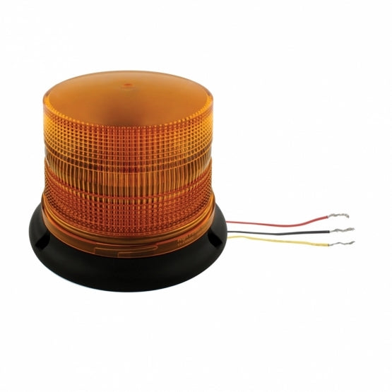 3 High Power LED 5" Round Beacon Light - Permanent Mount