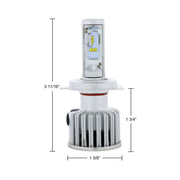 High Power H4 LED Bulb With Fan