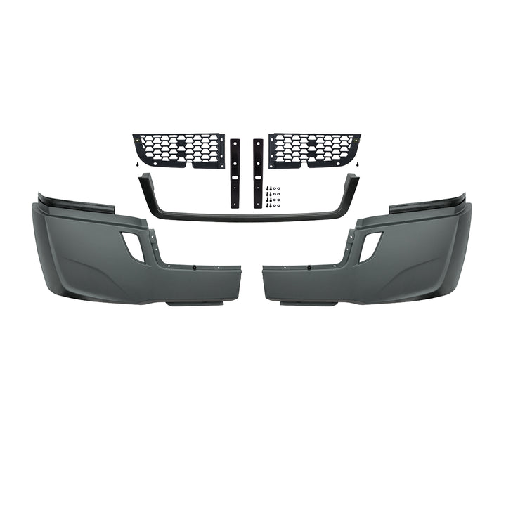 5-Piece Bumper Kit Without Fog Light Opening For 2018-2024 Freightliner Cascadia
