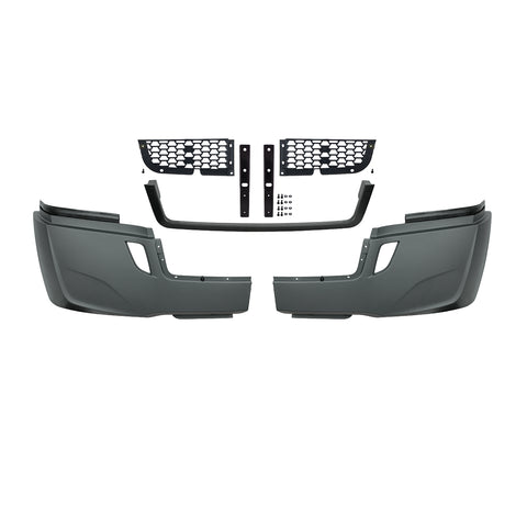 5-Piece Bumper Kit Without Fog Light Opening For 2018-2024 Freightliner Cascadia