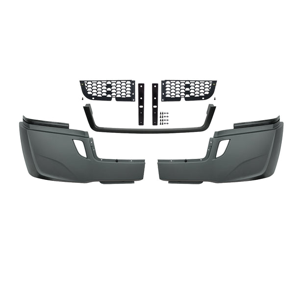 5-Piece Bumper Kit Without Fog Light Opening For 2018-2024 Freightliner Cascadia