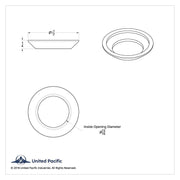 Parking Brake Bezel For Kenworth (Card of 2)
