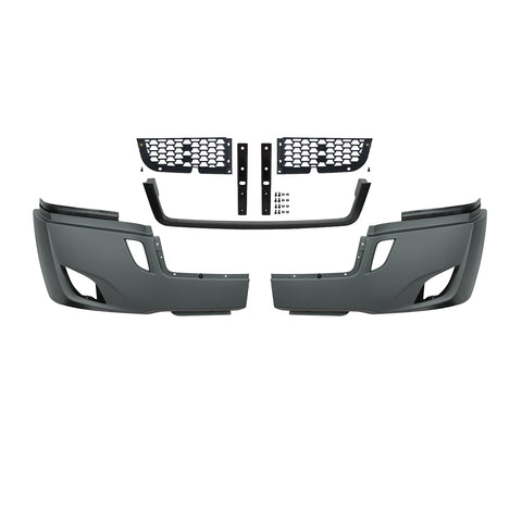 5-Piece Bumper Kit With Fog Light Opening For 2018-2024 Freightliner Cascadia