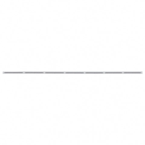 94" Stainless Light Bracket With 7X 14 LED 12" Light Bars - White LED/Clear Lens