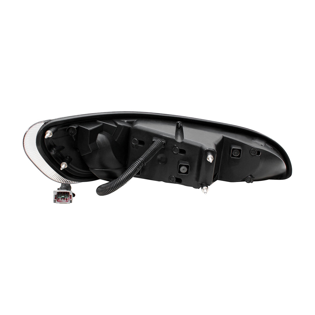Black LED Headlight With Color Changing Position Light Bar For Peterbilt 386 (2005-2015) &amp; 387 (1999-2010) - Passenger