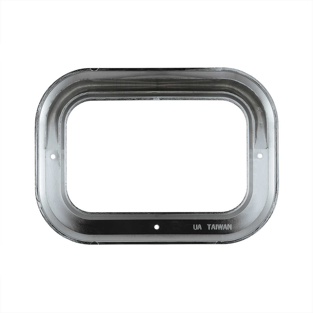 Rectangular Light Bezel With Visor