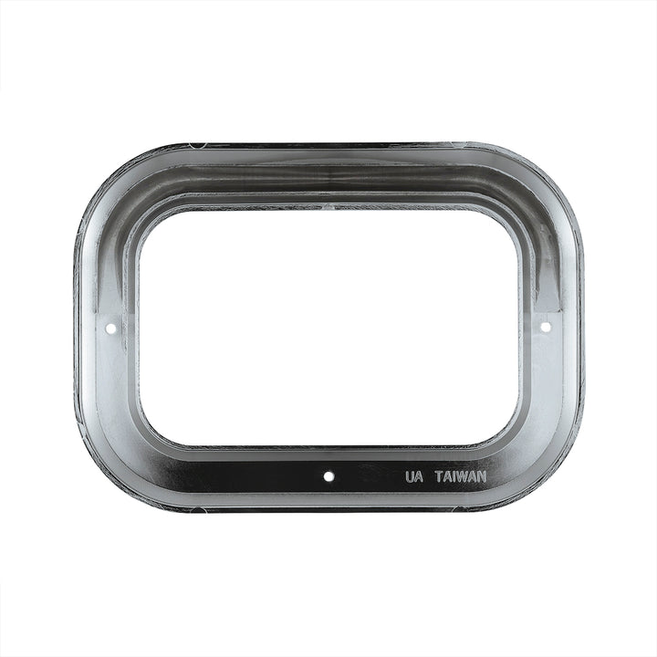 Rectangular Light Bezel With Visor