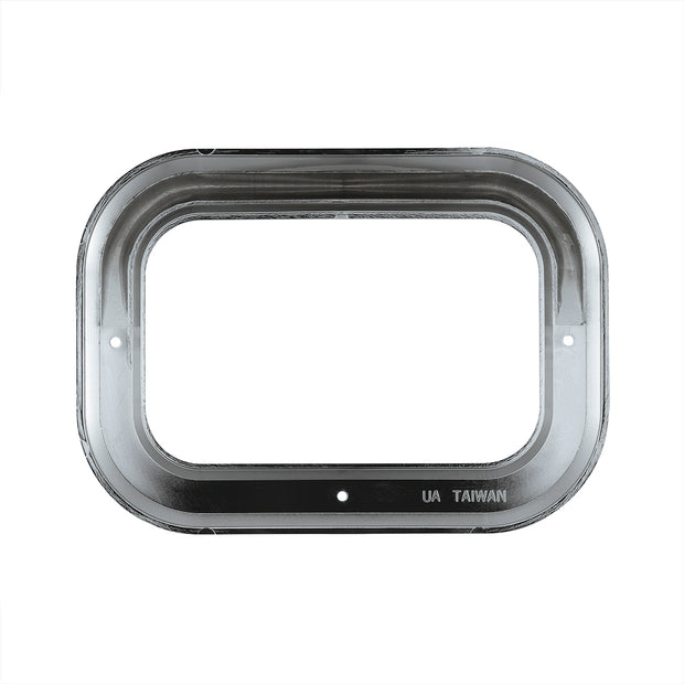 Rectangular Light Bezel With Visor