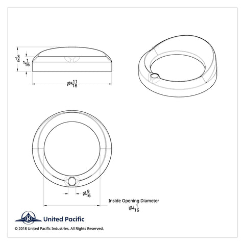 Signature Series Speed/Tachometer Gauge Bezel With Visor For Kenworth - Clear Crystal