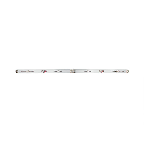 Dual 24 LED Dual Function 12" GloLight Bar With Bezel - Red LED/Clear Lens