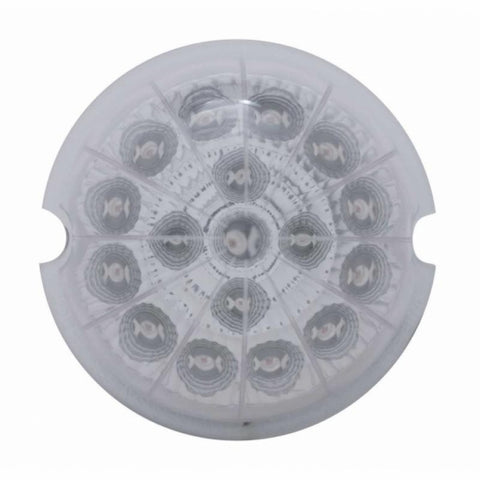 17 LED Watermelon Reflector Cab Light - Amber LED/Clear Lens